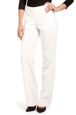 'Tirona' | Stretch-Wool Wide Leg Dress Pant