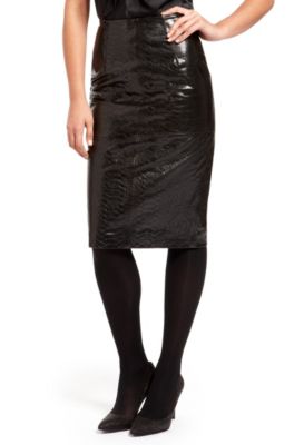 'Skirt' | Embossed Leather Skirt