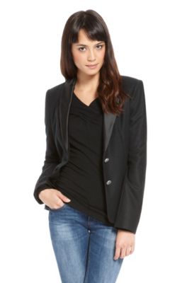 'Oselenia' | Satin Lapel Blazer
