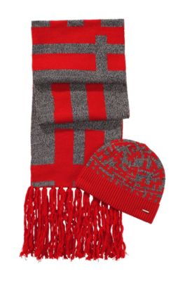 'Men-X' | Wool Hat and Scarf Gift Set