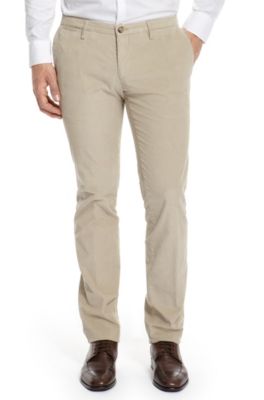 'Stanino' | Slim Fit, Cotton Corduroy Dress Pant