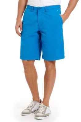 'Locci-D' | Regular Fit, Stretch Cotton Shorts