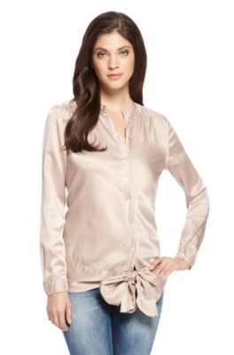 'Elfnae' | Cotton-Silk Tie-Waist Blouse