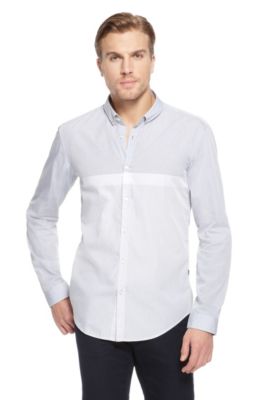 'Peric' | Slim Fit, Cotton Casual Shirt