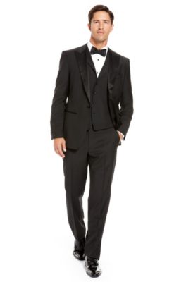 'Joy/Gala' | Modern Fit, Notch Lapel 3-Piece Tuxedo