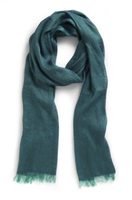 'Z384' | Silk-Linen Scarf