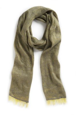 'Z384' | Silk-Linen Scarf