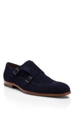 'Fistero' | Suede Monk Strap Dress Shoe