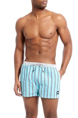 'Goldeneye' | Striped Swim Trunks