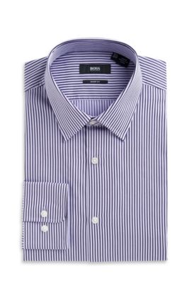 'Marlow US' | Modern Fit, Spread Collar Striped Dress Shirt
