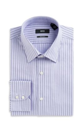 'Gulio US' | Classic Fit, Point Collar Striped Dress Shirt