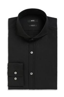 'Helge' | Extra Slim Fit, Spread Collar Dress Shirt