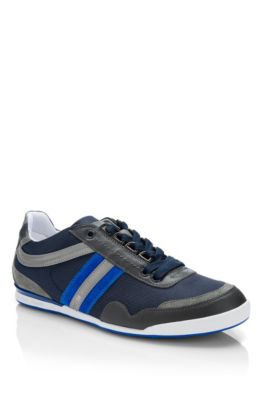 'Katio' | Leather Panel Lace-Up Sneaker