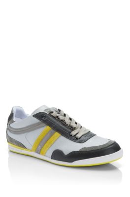 'Katio' | Leather Panel Lace-Up Sneaker