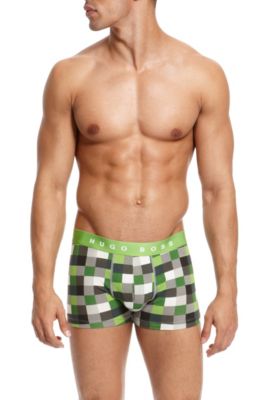 'Innovation Boxer BM' | Stretch Cotton Check Trunk