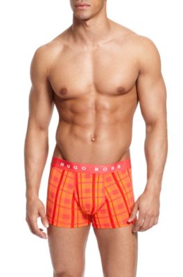'Innovation Boxer BM' | Stretch Cotton Check Trunk