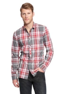 'Eino' | Slim Fit, Cotton Casual Shirt