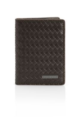 &lsquo;Pesos&rsquo; | Braided Leather Card Case
