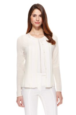 'F4614' | Wool Pleat Top 