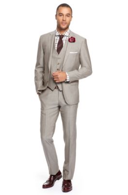 'Howard/Court WE' | Modern Fit, 3-Piece Silk Wool Blend Suit