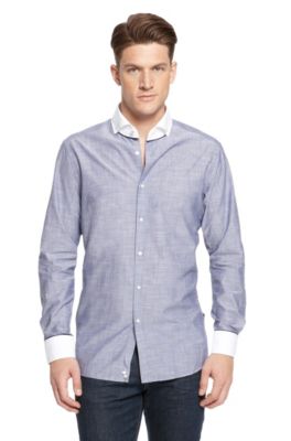 'Stewell' | Slim Fit, Cotton Casual Shirt