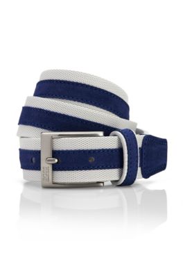 'Tiemo' | Leather Striped Belt