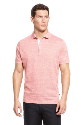 'Perret' | Regular Fit, Cotton-Linen Polo Shirt
