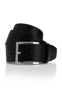 'Salvio' | Leather Logo Embossed Belt