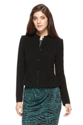 'Jeisa' | Peplum Zip-Front Blazer