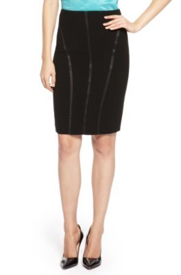 'Vasila' | Contrast Trim Skirt