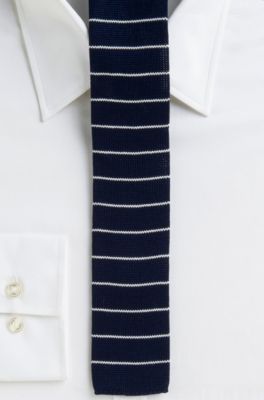 '5 cm Tie' | Extra Skinny, Cotton Knit Stripe 
