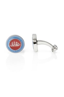 'Maritimo' | Brass and Enamel Cufflinks