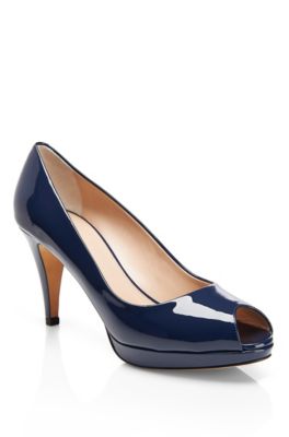 'Eldoral' | Patent Leather Open-Toe Pump
