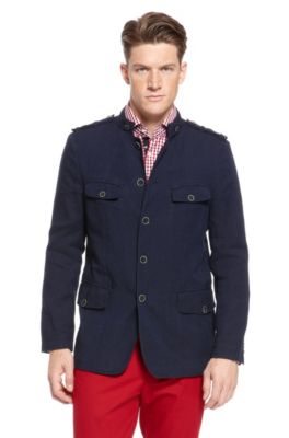 'Harlow' | Regular Fit Cotton-Linen Jacket