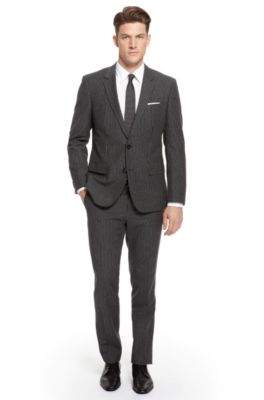 'Huge/Genius' | Slim Fit, Cotton-Blend Pinstripe Suit