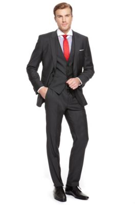 'Hold/Genius' | Slim Fit, 3-Piece Wool-Blend Suit
