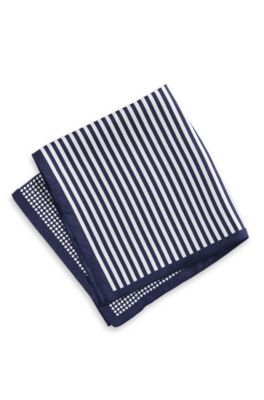 'Pocket Square 33x33' | Silk Four-Pattern Pocket Square