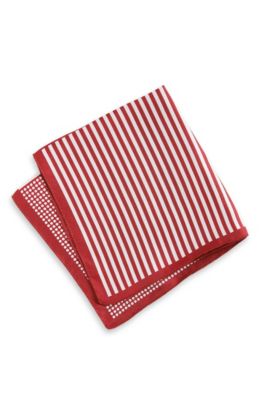 'Pocket Square 33x33' | Silk Four-Pattern Pocket Square