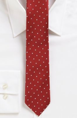 '6 cm Tie' | Skinny Silk Polka Dot Tie