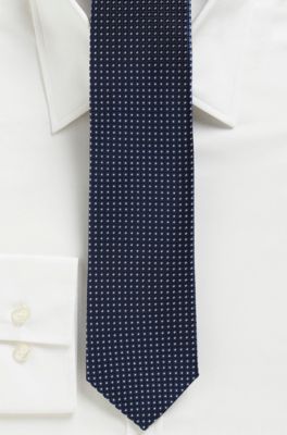 '7.5 cm Tie' | Slim, Silk Polka Dot Print