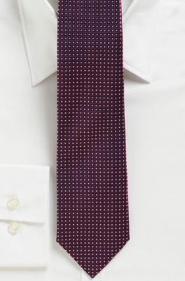 '7.5 cm Tie' | Slim, Silk Polka Dot Print