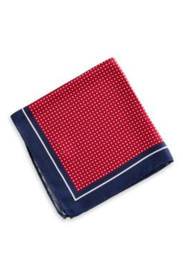 'Pocket Square 33x33' | Silk Patterned Pocket Square