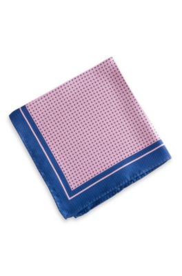 'Pocket Square 33x33' | Silk Patterned Pocket Square