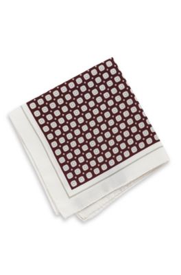 'Pocket Square' | Silk-Cotton Patterned Pocket Square