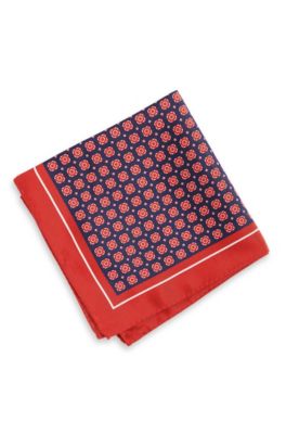 'Pocket Square 33x33' | Silk Patterned Pocket Square