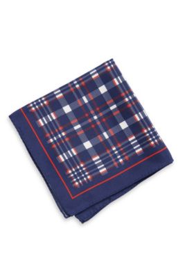 'Pocket Square 33x33' | Silk Patterned Pocket Square