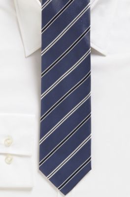 '7.5 cm Tie' | Slim, Silk Diagonal Stripe