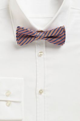 &lsquo;Bow Tie Fashion' | Silk Striped Bow Tie