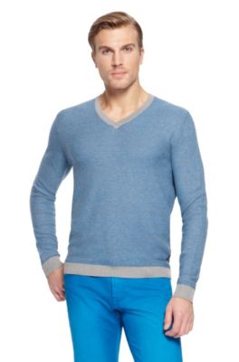 'Guariono' | Cotton Blend Contrast Trim Sweater