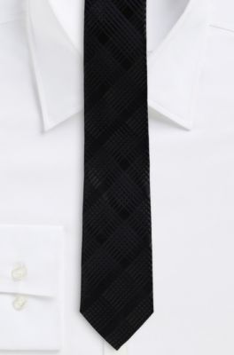 '6 cm Tie' | Skinny Tonal Plaid Tie